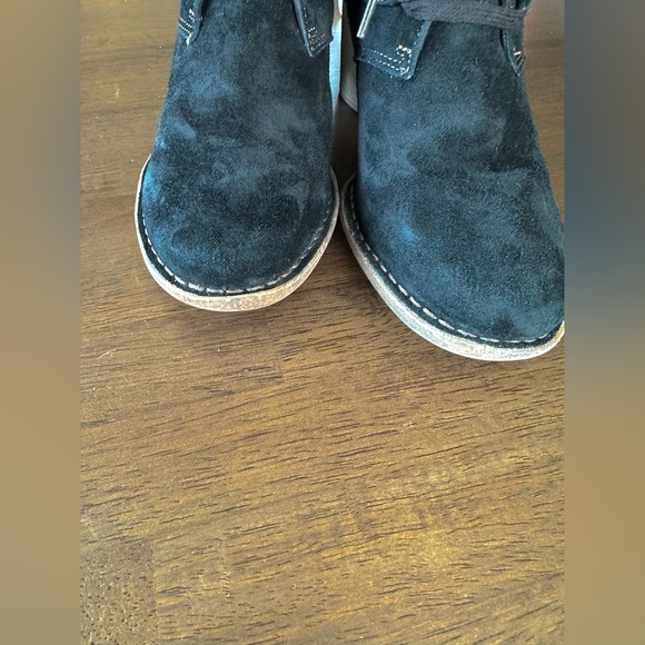 Clarks Unstructured Women's Lace Up Suede Ankle Booties with Block Heel size 11 - Picture 4 of 8